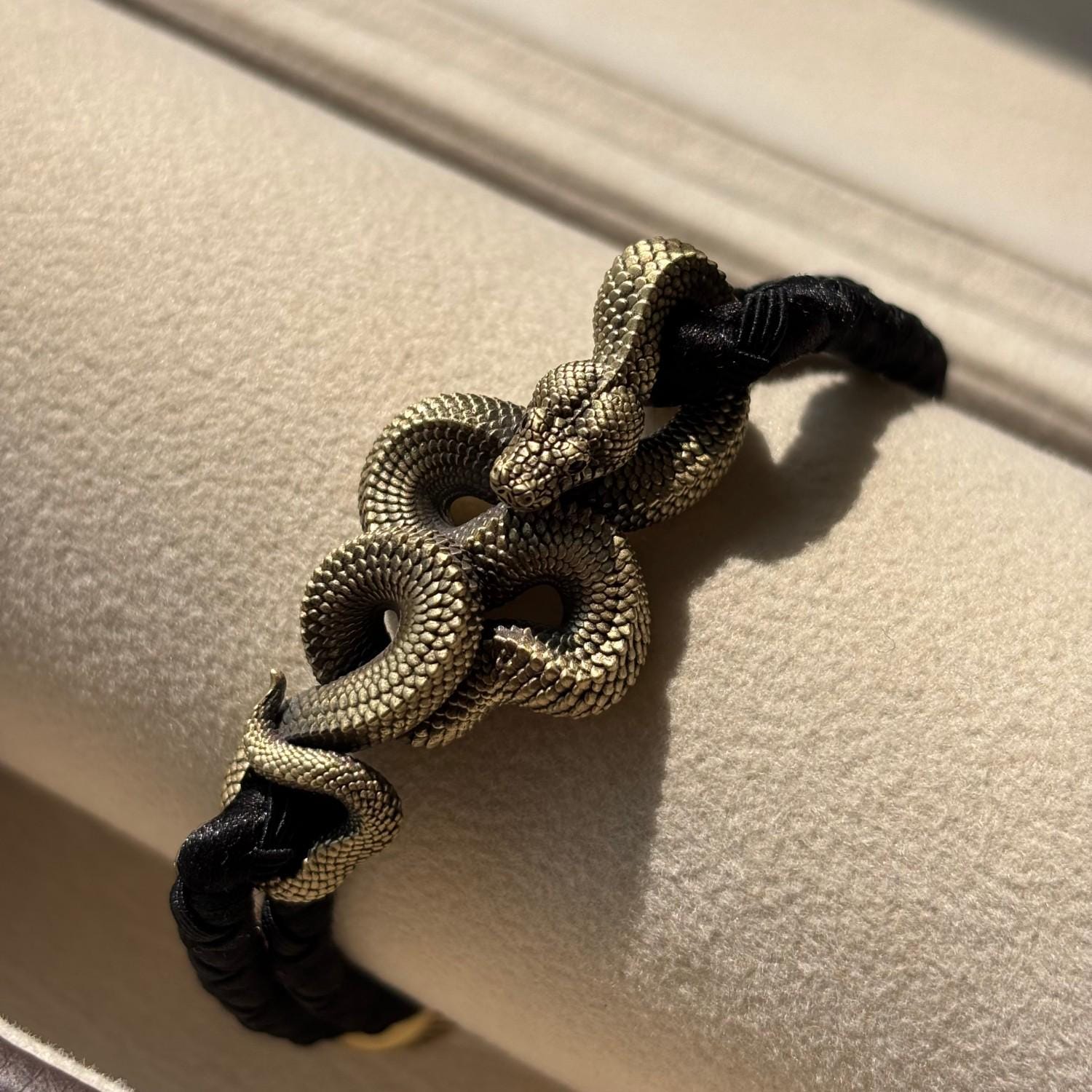 Talisman Rope Brass Tree Boa Rope Bracelet, Serpent Strength Talisman, Gift for Him ...