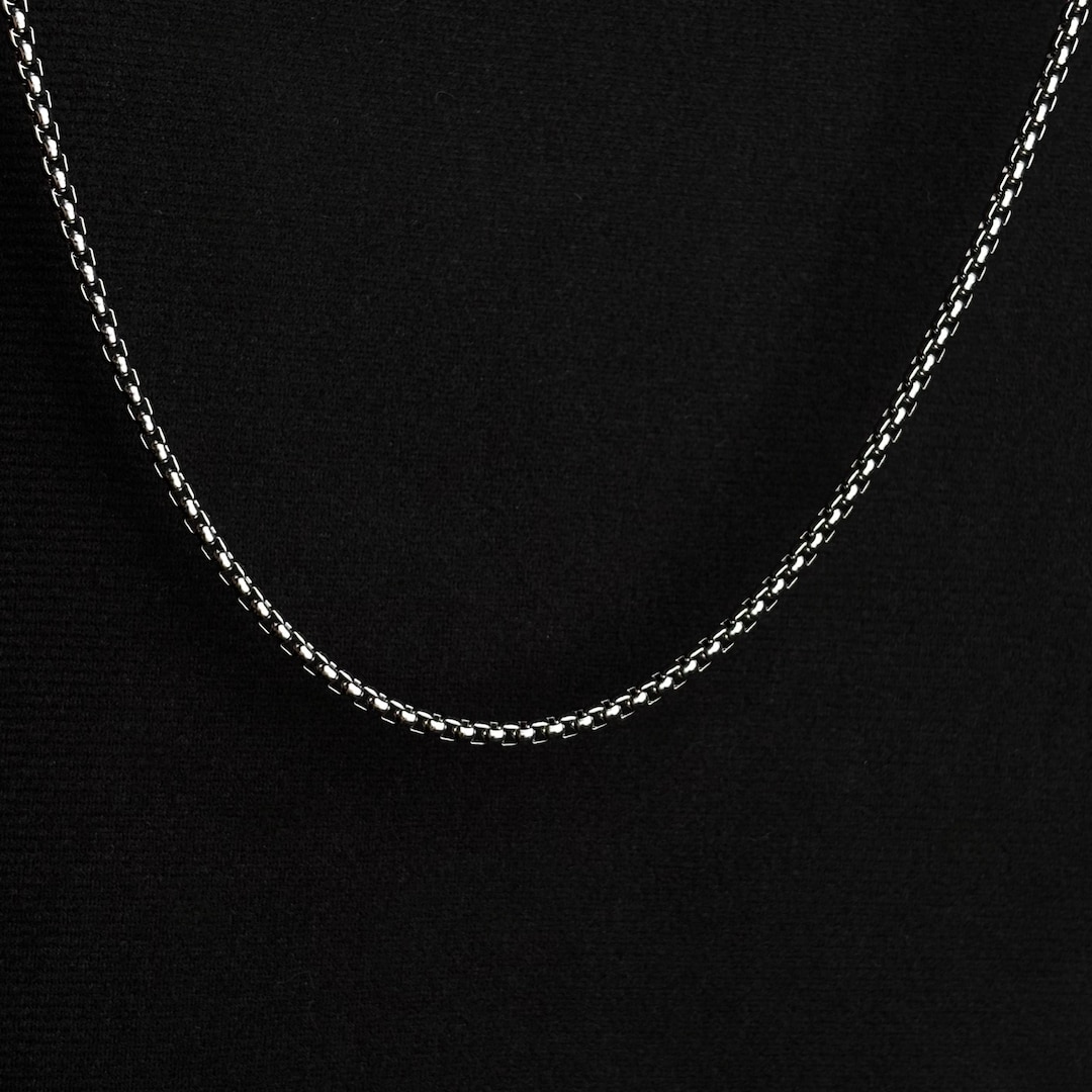 Square Rolo Square Rolo Chain 600mm/4mm, Titanium Steel Chain Necklace - Etsy