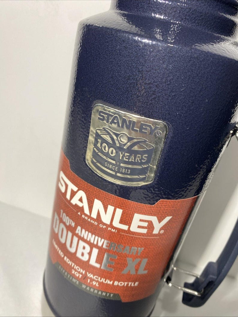 Vtg Stanley 1.9L Double XL Insulated Bottle Thermos 64oz 2 QT 100th Anniversary image 2