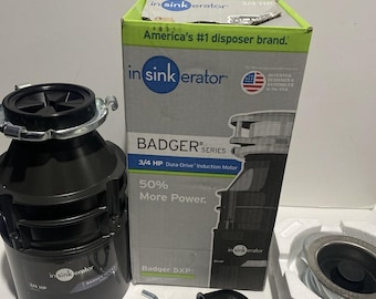 InSinkErator Garbage Disposal, Badger 5XP, 3/4 HP Continuous Feed