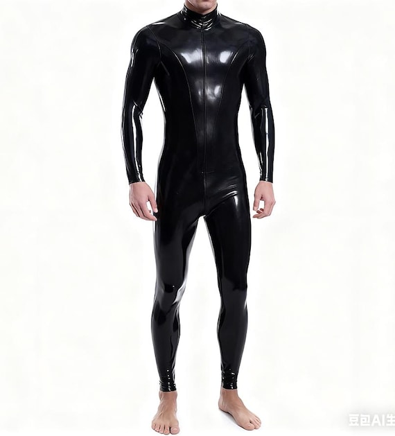 Sexy Bodysuit Adult Latex Rubber Catsuit For Men Suit Bodysuit No Hood Sexy Bodysuit Adult Latex Rubber Catsuit For Men Suit Bodysuit No Hood