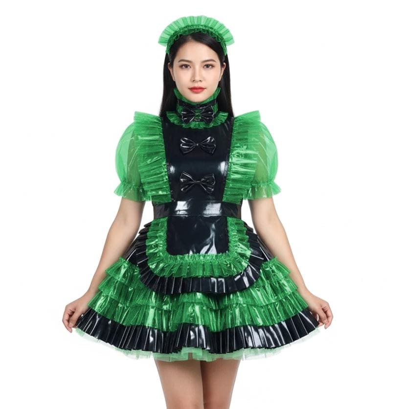 green maid dress Tokyo Mew Mew Retasu Midorikawa Mew Lettuce Maid Dress Cosplay Costume#