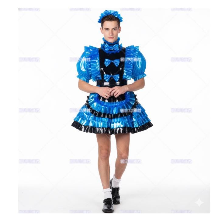 blue french maid dress while the skirt is pair:bodhi-freshwater-pearl-drop-earrings-pearl ASOS Design - Mini Size:15.5-35 Slim Fit