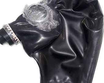 手作りラテックスゴム製ガスマスクフード、コスプレ用フルフェイスヘッドピース