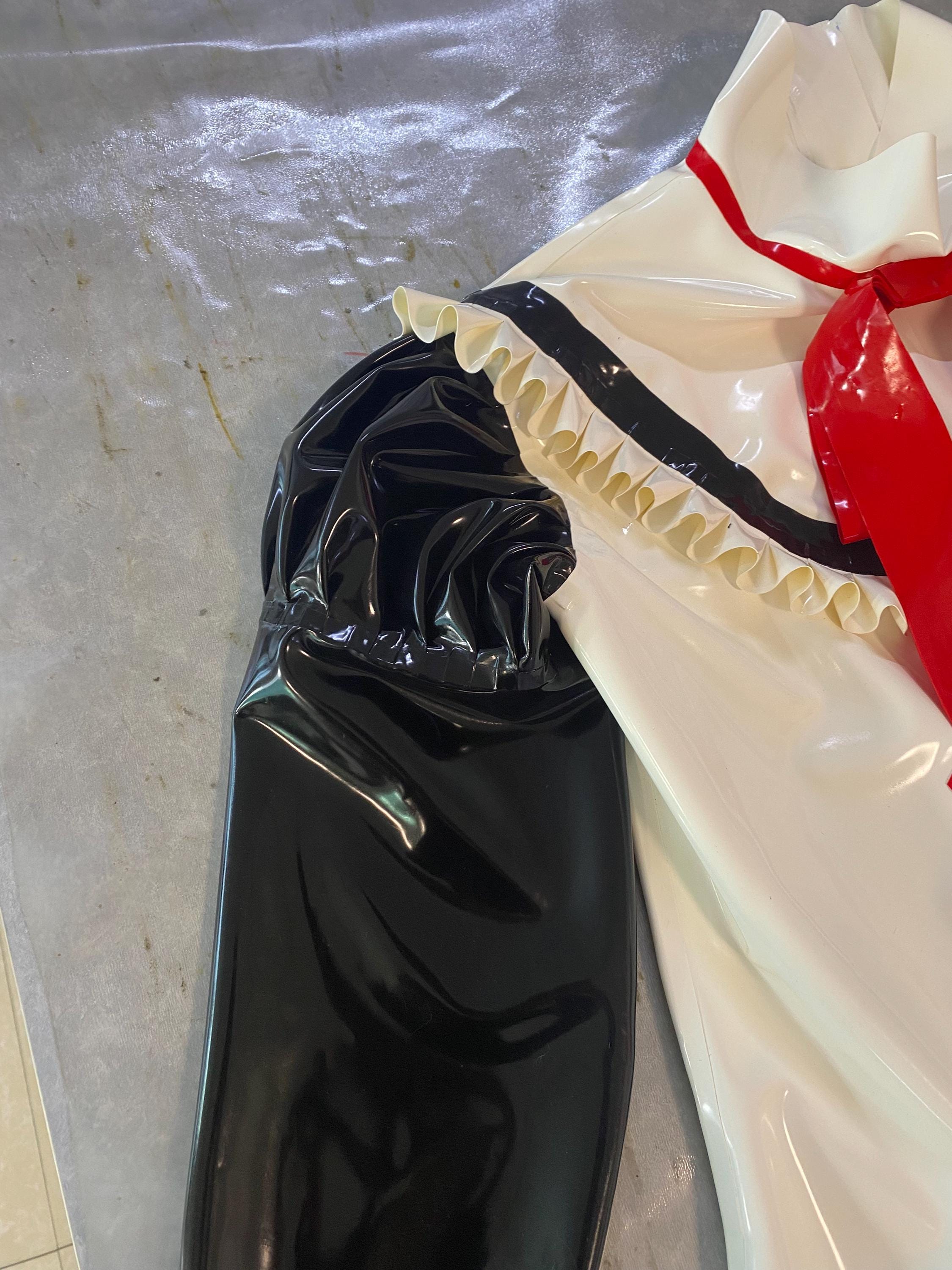 100-latex-catsuit-rubber-maid-uniform-dress-black-with-white-trim-tie