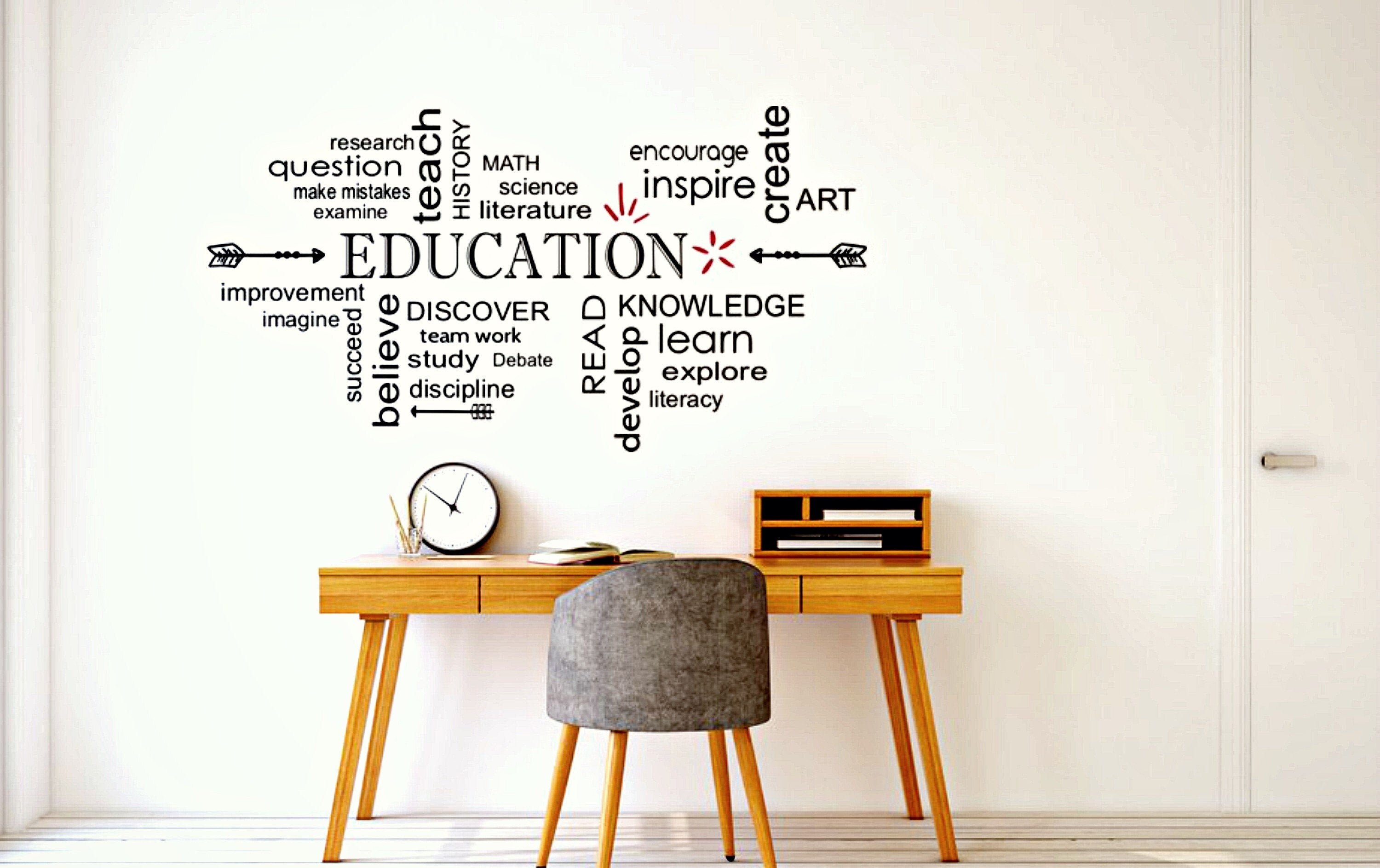 Classroom Decor Word Cloud Art Educational Wall Art Teacher Etsy Ireland
