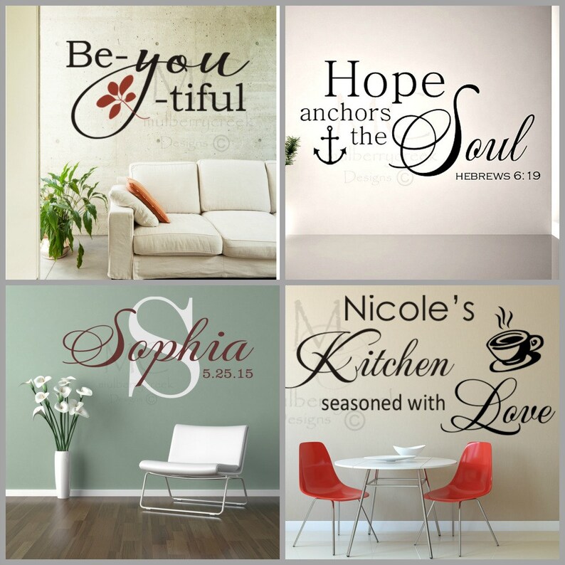 Romantic Wall Decals Master Bedroom Wall Decal Newlywed Etsy