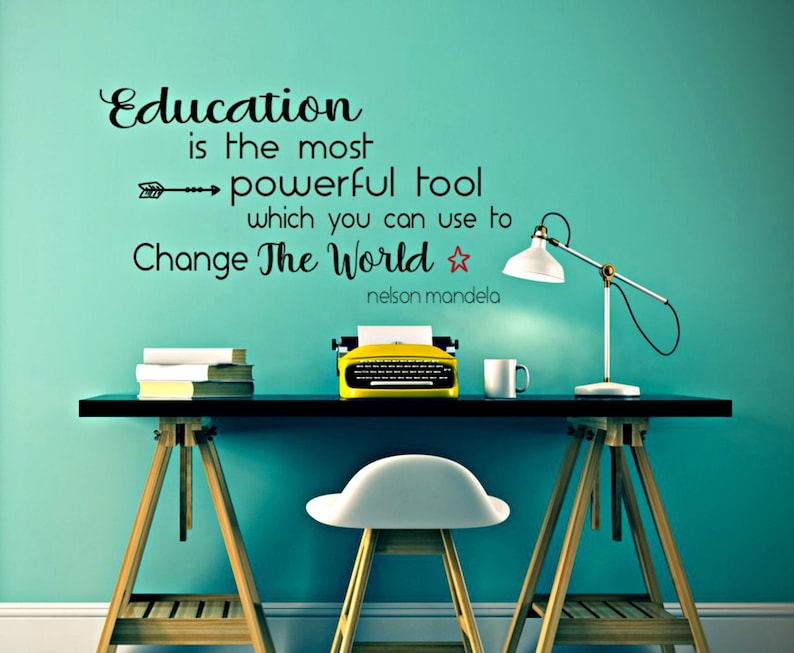 Classroom Decor Teacher Wall Decal Educational Quotes Etsy