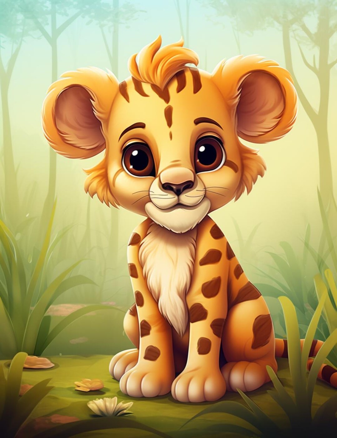 Cute Safari Animals Coloring Pages | Printable Coloring Sheets for Kids ...