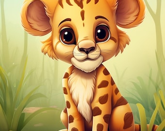 Safari Animals Coloring Pages: Printable Kids Activity (PDF Download 8.5x11in)