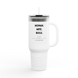 Stylish Insulated Travel Mug - Perfect Gift for Women on the Go, Boss Lady, Travel Mug, Gift for Mom, Personalized Mug