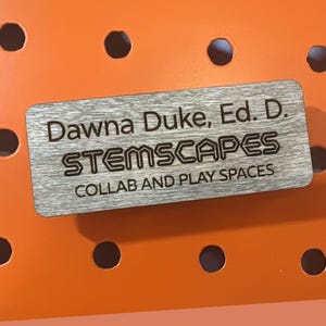 Magnetic Wooden Name Tags