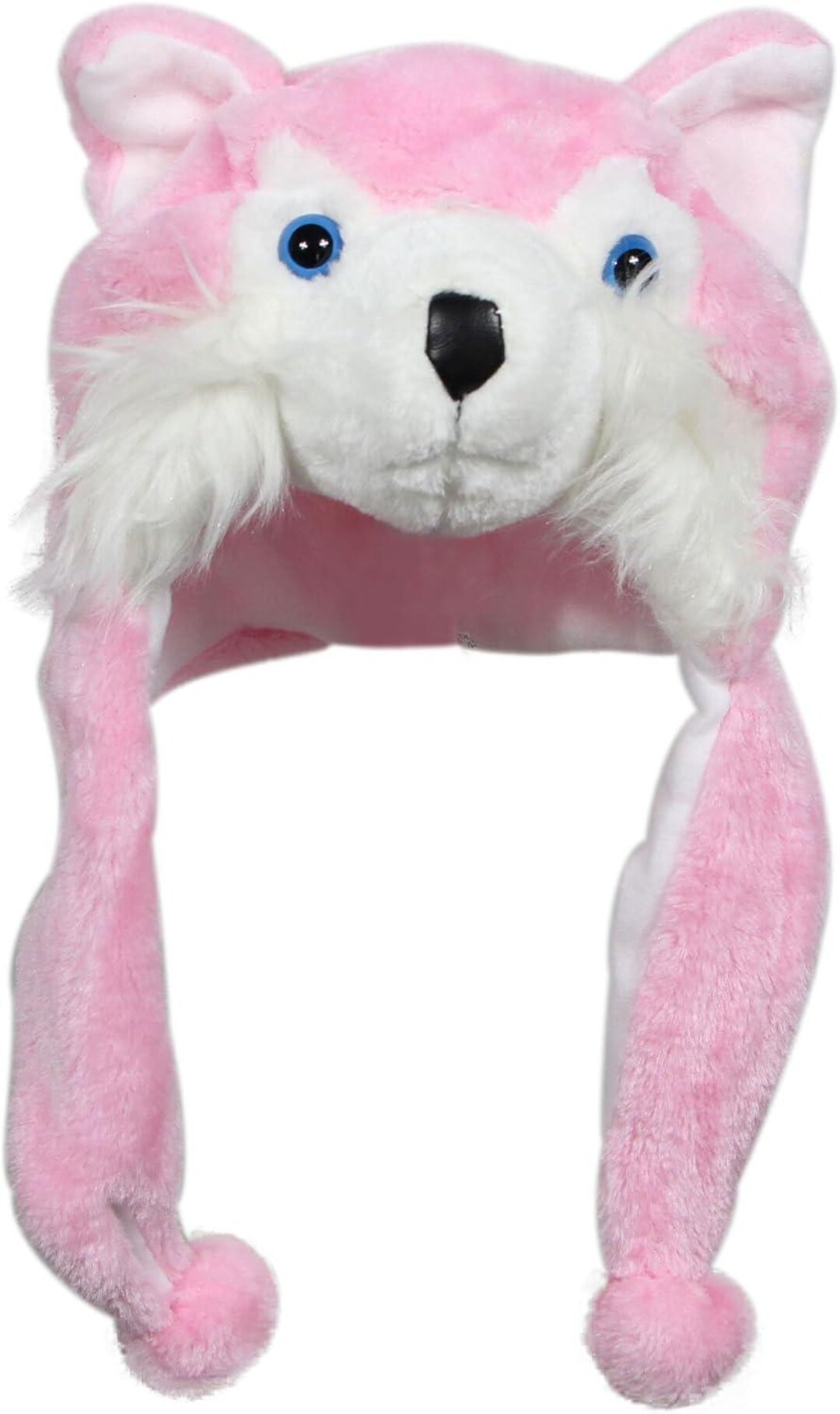 1-pack Plush Animal Hat With Earflaps – Soft Furry Winter Beanie for ...