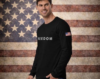 FREEDOM Charlie Kirk Inspired Long Sleeve Tee
