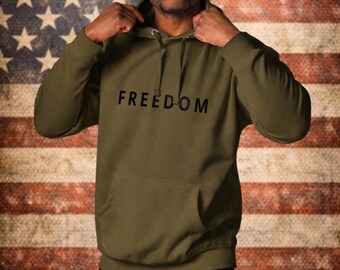 FREEDOM Charlie Kirk Inspired Hoodie Light