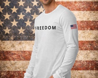 FREEDOM Charlie Kirk Inspired Long Sleeve Tee