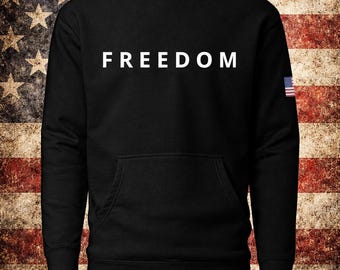 FREEDOM Charlie Kirk Inspired Hoodie DARK