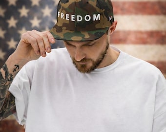 FREEDOM Charlie Kirk Inspired Snapback Hat