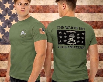 War of 1812 Veterans Exempt t-shirt "don't tread on me"