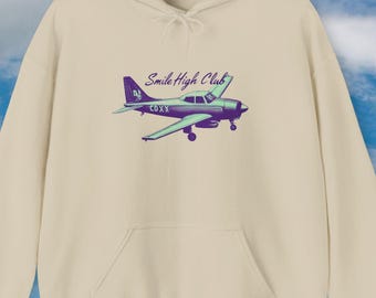 Pilot Inspired Hooded Sweatshirt | Aviation Enthusiast Gift, Travel Apparel, Cozy Layer, Unisex Sweatshirt, Birthday Present
