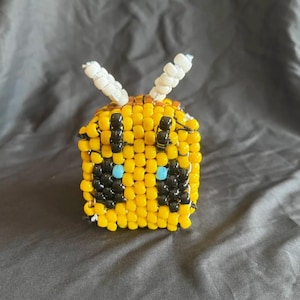 Bee Kandi Bracelet, Charm, Minecraft Bee Theme