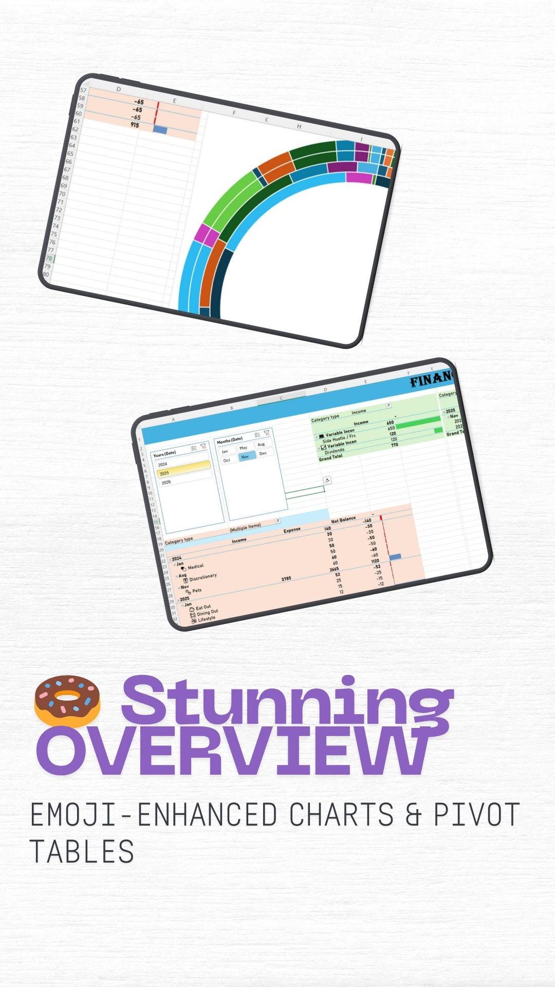 Personal Finance Tracker Excel Template | Budget Planner | Income ...