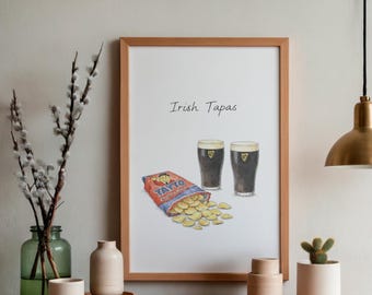 Irish Tapas Print – Nostalgic Wall Art (A5/A4/A3)