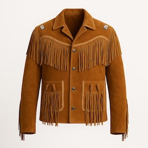 Customized Handmade Cowboy Jacket – Genuine Leather Western Wear