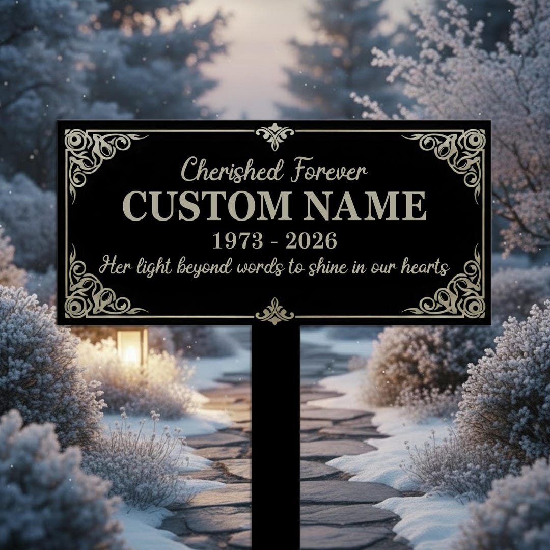 Personalized Memorial Garden Sign Custom Name Sympathy Yard Stake ...
