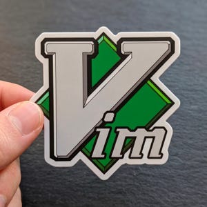 Vim Kiss-cut Sticker Stickers Car Magnet Accessories and Gifts for Moms Logo vinyl Decal