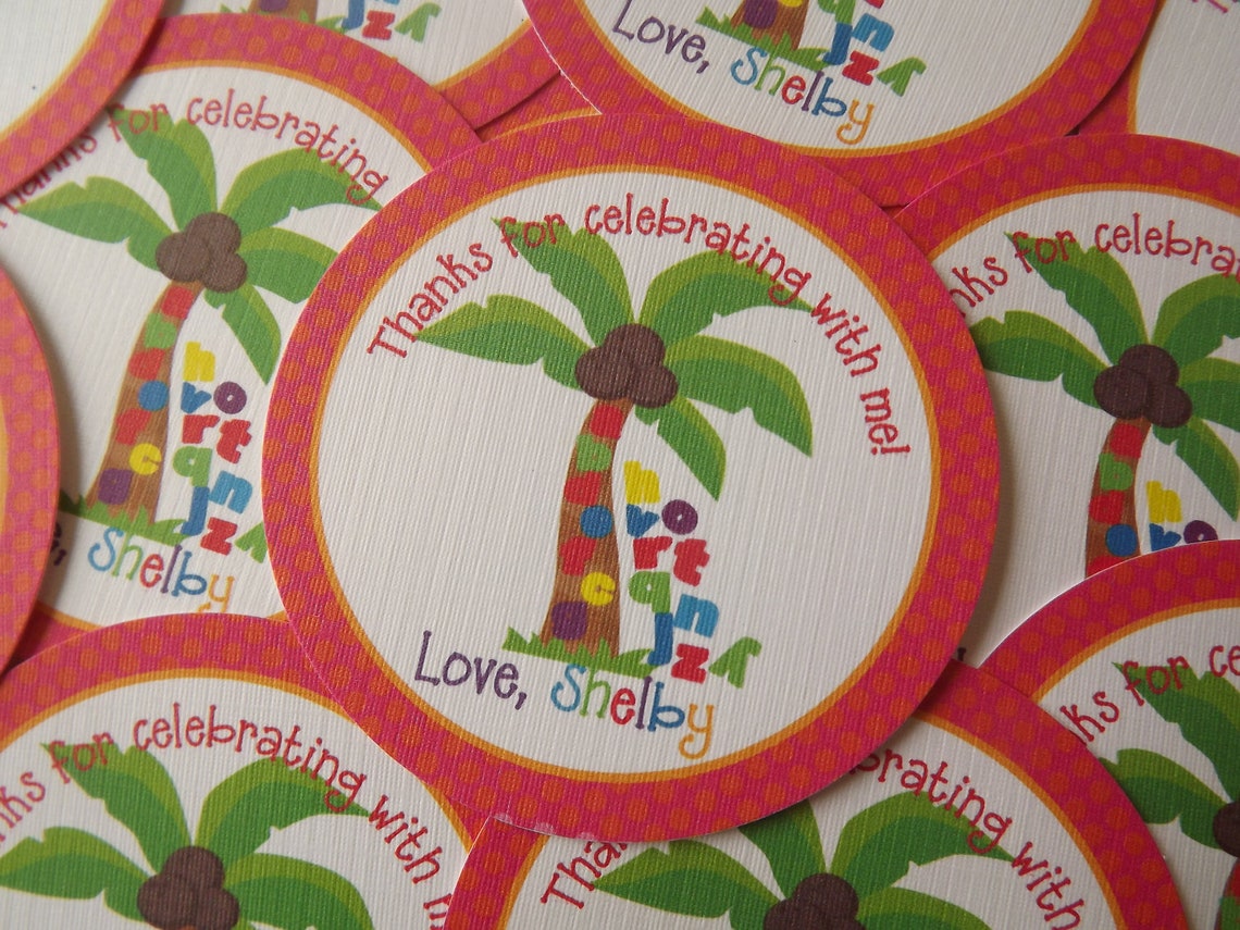 Chicka Chicka Boom Boom Favor Tags Etsy