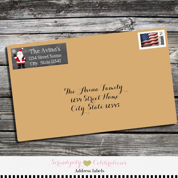 christmas address labels address