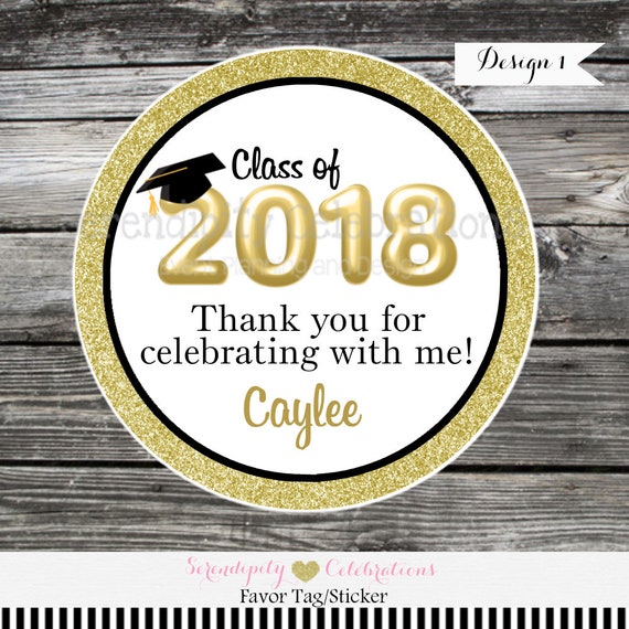 thank you for coming graduation stickers