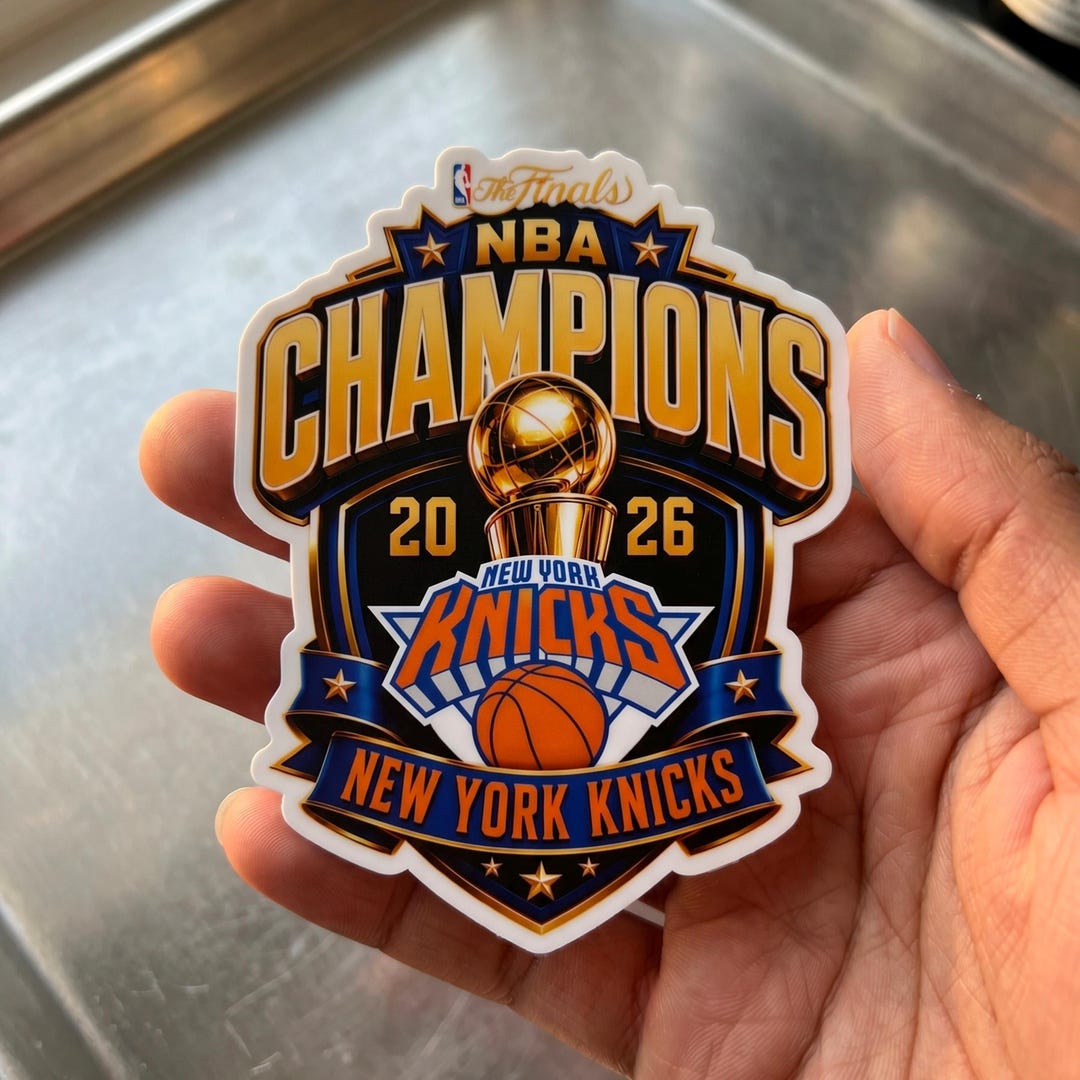 Nba Finals Nba Champions 2026 New York Knicks Basketball Kiss-cut ...