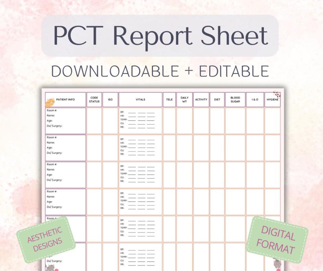 The Only Report Sheet You Will Ever Need for Pct's: Quirky Animal ...