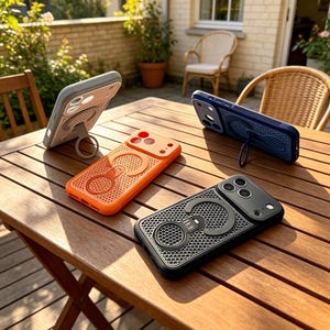 Personalized Custom Heat-Dissipating PC iPhone Case with MagSafe Stand, Shockproof Protection,  Birthday Gift
