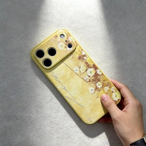Personalized Engraved Leather iPhone Shockproof Case with Floral Pattern, suitable for iPhone 17 16 15 14 13 12 Pro Max Plus