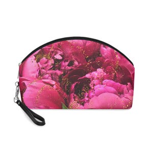 Pink Peonies Makeup Bag