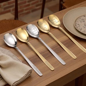 Bulk Custom Engraved Spoon, Personalized Wedding Favors For Guests, Business Promotion Gift, Event Giveaways, Corporate Branded Gifts