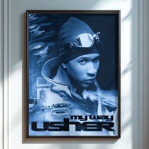 Póster inspirado en la música R&B My Way para pared o estudio o sala de estar
