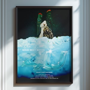 Impresión artística inspirada en la música de la portada del álbum R&B SSS4U: obra de arte para decoración de dormitorio o estudio