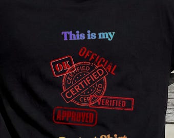 Official Protest shirt. Progressive political humorous. Short sleeve 100% cotton classic tee. Unisex T-shirt. Fun sustainable clothing