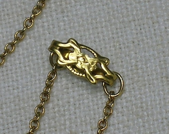 Gold Filled Silver Chain, Art Deco Clasp. 1/20 12KT GF SILVER