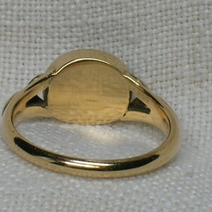 Antique 18K Gold Mourning Ring. Georgian Era, 18th Century C1790. Black ...