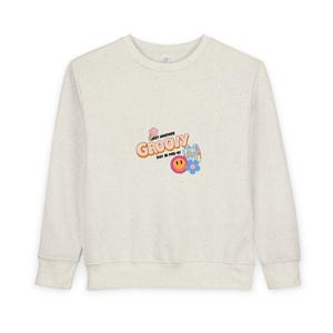 Toddler Groovy Sweatshirt, Vintage Toddler Sweater, 70s Inspired Kids Clothing, Cute Kids Gift, Toddler Birthday Gift, Trendy Kids Apparel