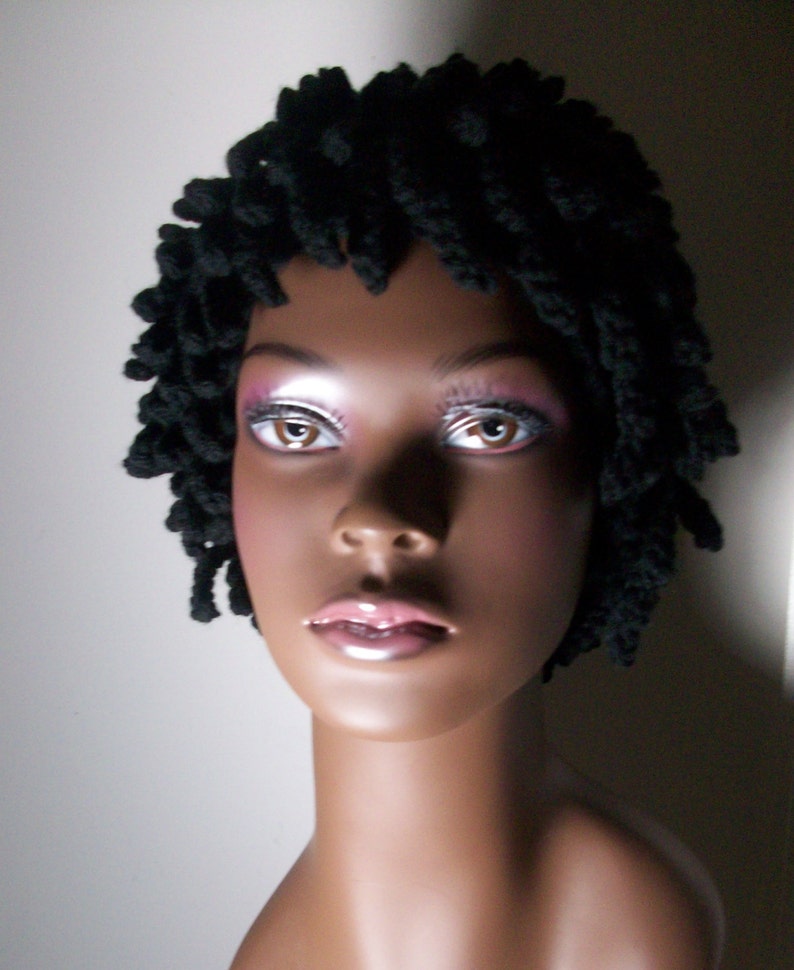 Couture Hat Nudu Hat Wig Hat African Bamileke Hat Billy Gibbons Hat ZZ Top Hat Nudu Beanie Dreadlocks Hat Chemo Hat