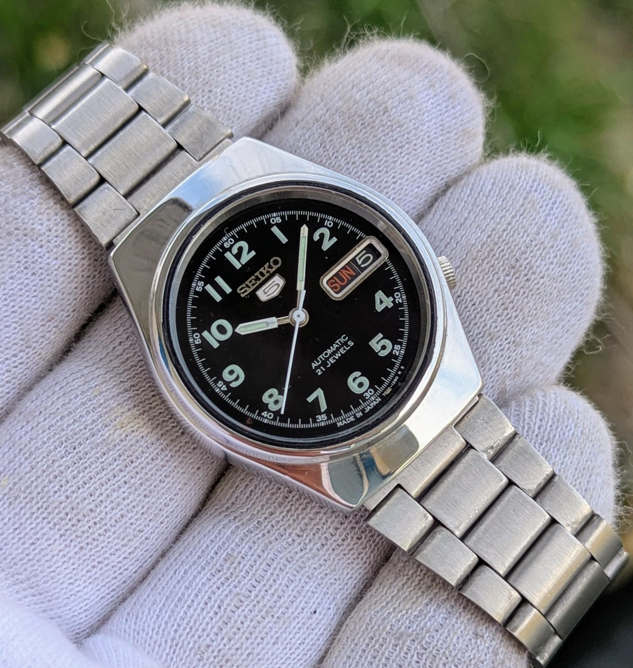 Vintage Seiko 5 Automatic 21 Jewels Stainless Steel 7009 Watch From ...