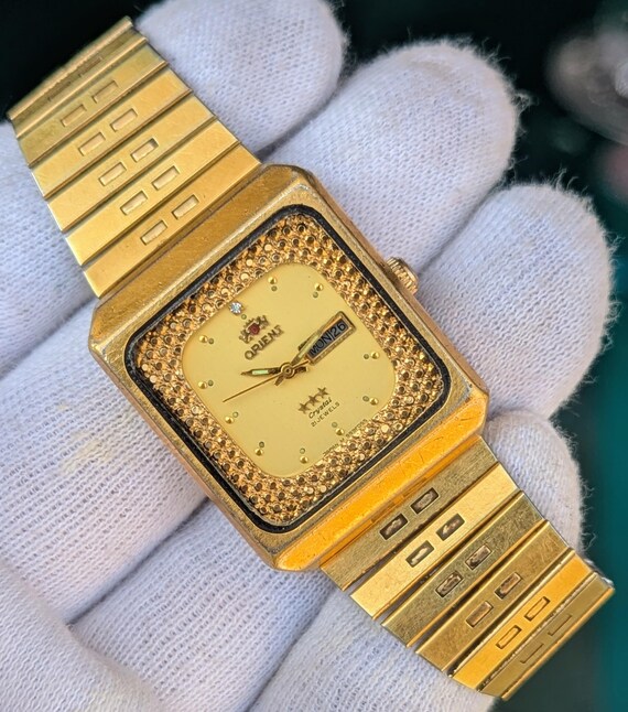 ORIENT Crystal Automatic Rectangular Watch Ladies… - image 6