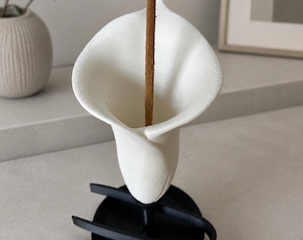 Soporte para varitas de incienso, flor de cala, archivos 3MF y STL para impresión 3D