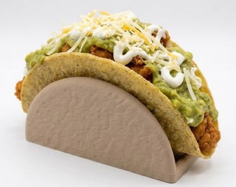 Taco Holder STL and 3MF Files, 3D Print Napkin Stand